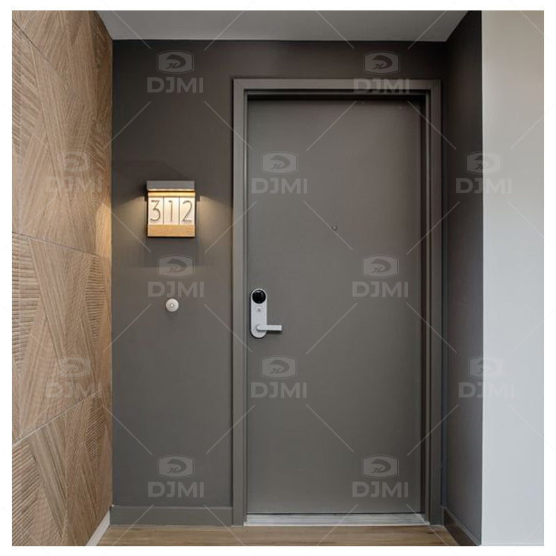 Soundproof Custom Modern Wood Flush Panel Interior Bedroom Hotel Wooden Doors - 图片 3