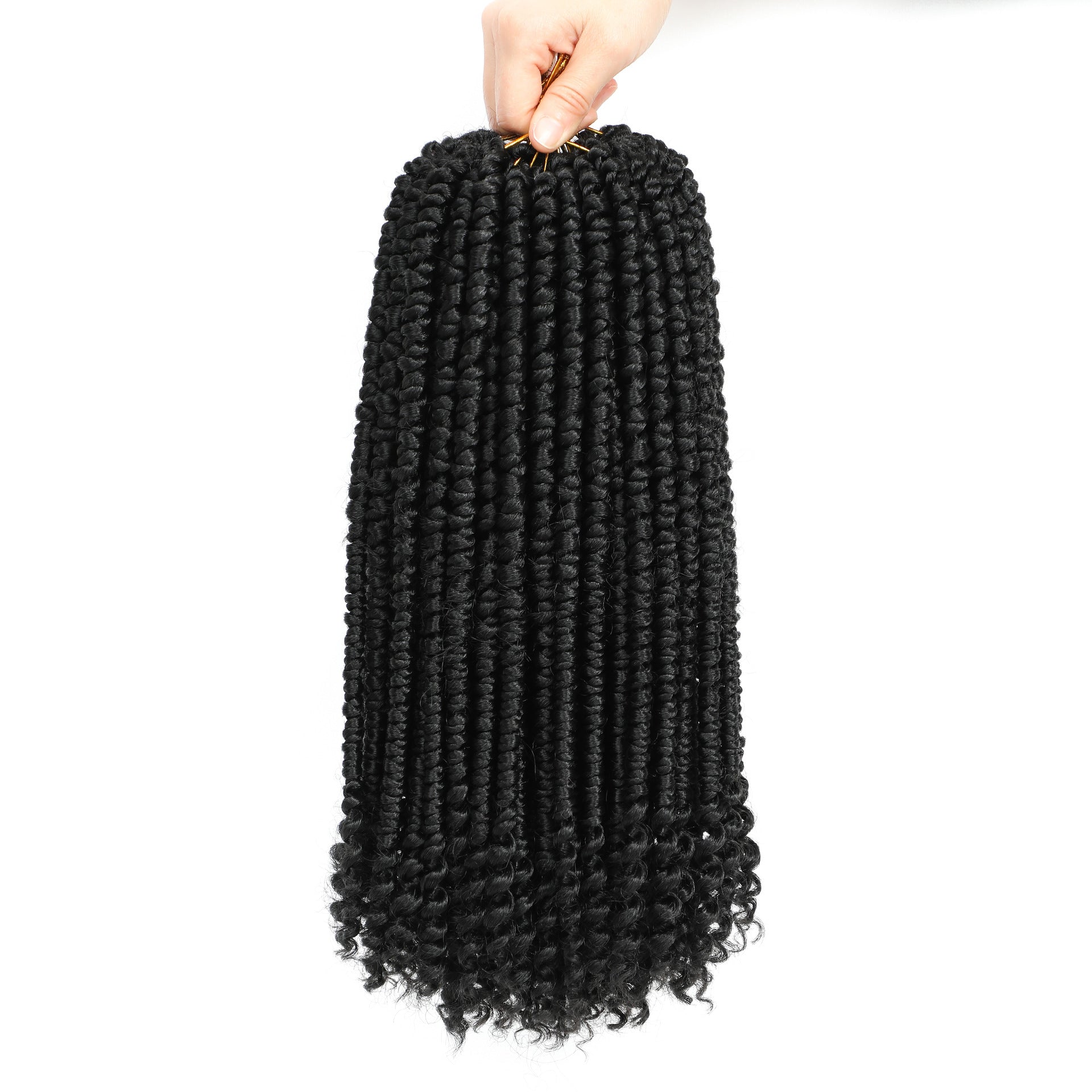 European and American African Synthetic Hair Braids Twist Hair Dreadlock Wig Passion Crochet Double Ponytail - 图片 5