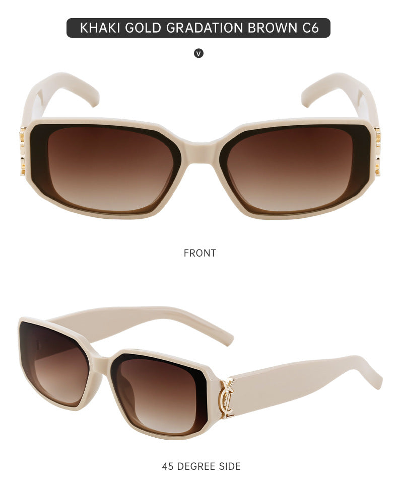 European and American fashion narrow frame sunglasses for women INS Street style square sunglasses for women wholesale sunglasses - 图片 28