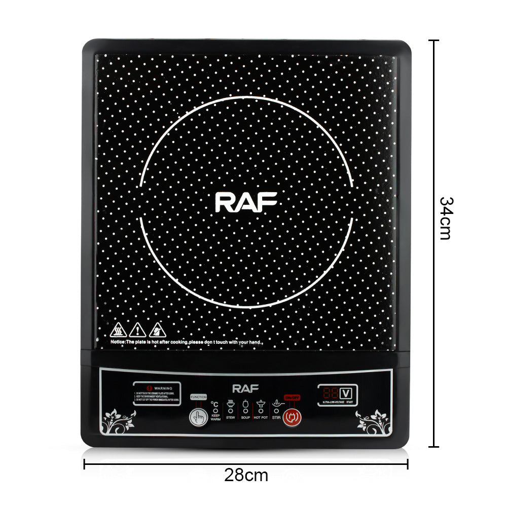 RAF European Standard Induction Cooker Household Button Smart Stir-fry Hot Pot Waterproof Ceramic Panel2000W - 图片 9