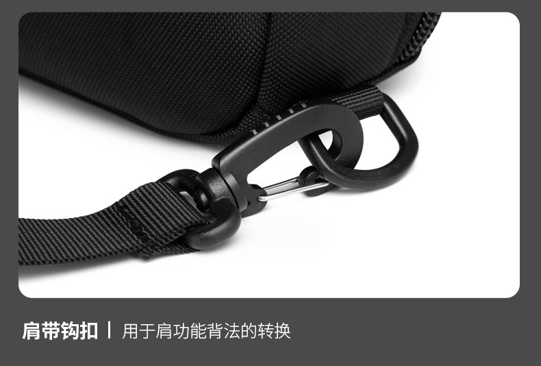 OZUKO Business Backpack Double Shoulder Laptop Bag for Men Lightweight Handheld College Student Commuting Waterproof Notebook Backpack - 图片 20