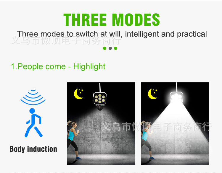 Solar Simulation Surveillance Light Outdoor Lighting LED Human Body Sensor Anti-Theft Light Garden Light Street Light - 图片 21