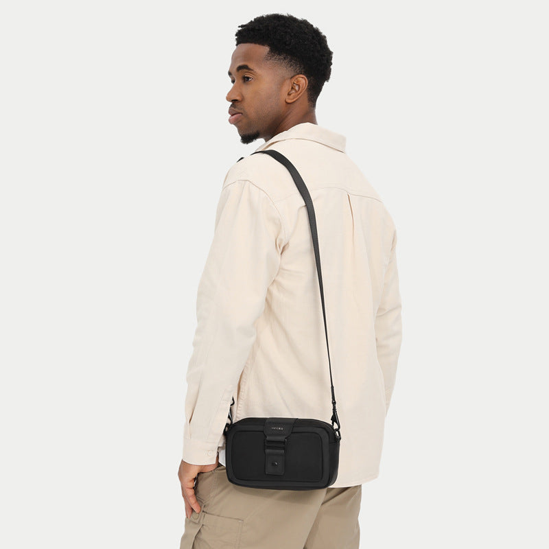 Men's Crossbody Bag High-End Single Shoulder Bag Portable Small Bag Waterproof Oxford Cloth Mini Men's Bag Trendy Style - 图片 3