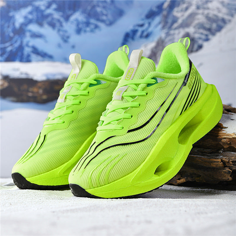 Friction Sound Real Explosion Soft Sole Breathable Racing Running Shoes Unisex Versatile Shock Absorption Anti-Slip Couple Casual Sports Shoes - 图片 4