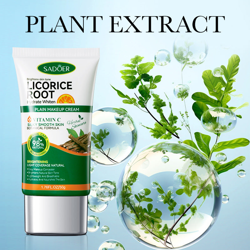 Makeup SADOER Licorice VC No Makeup Cream Whitening and Brightening Concealer Cream Cross-Border Wholesale - 图片 3