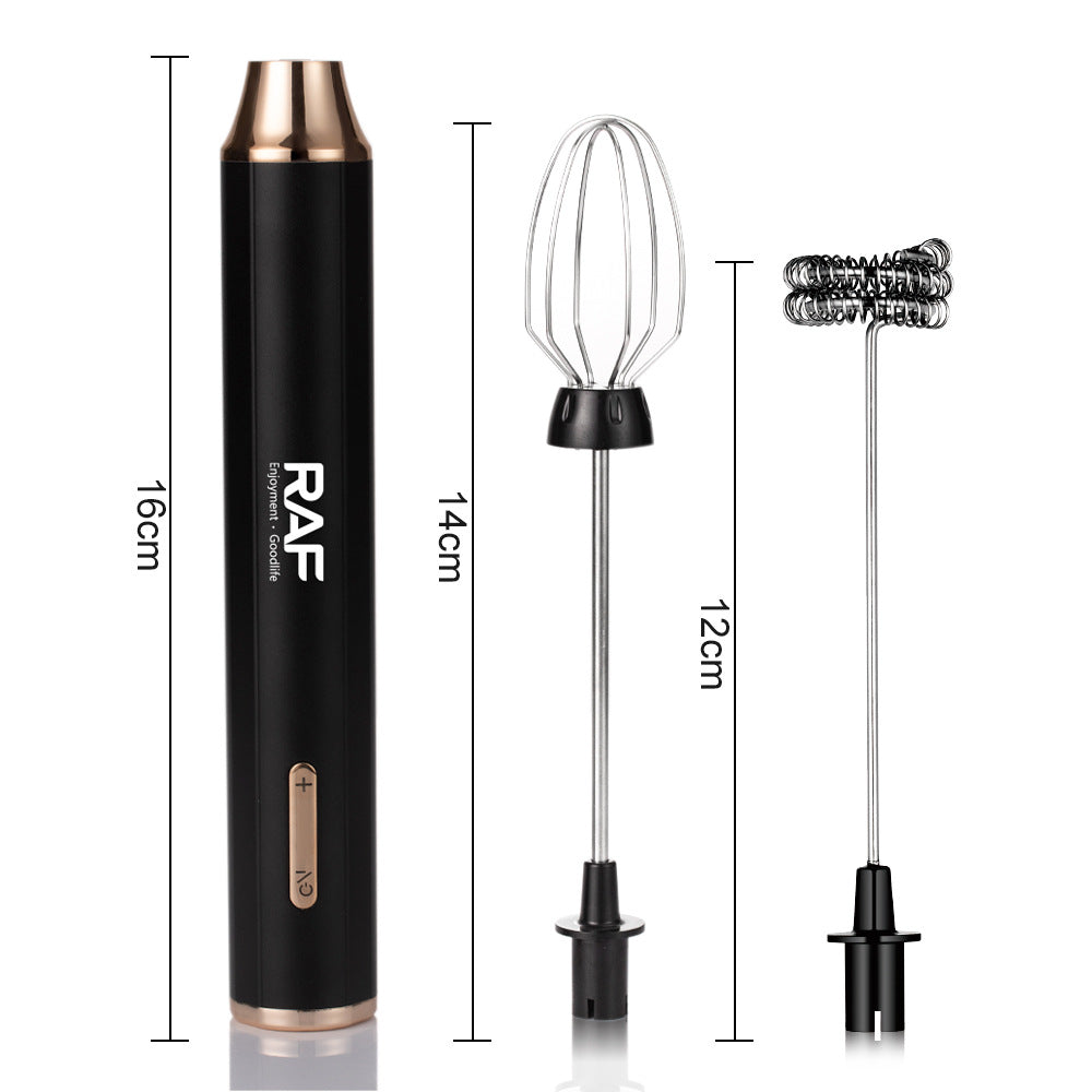 RAF Cafe Electric Milk Frother Milk Stirrer Whisk Egg Beater Coffee Frother Home Use 2-in-1 - 图片 8