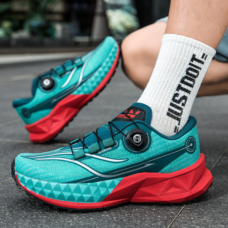Full Palm Carbon Plate Sports Running Shoes Double Layer Popcorn Outdoor Trail Running Shoes Marathon Men's and Women's Shoes - 图片 8