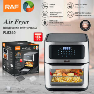 RAF European Standard Air Fryer14L Large-capacity multifunctional home electric fryer with visible smart touchscreen, oil-free