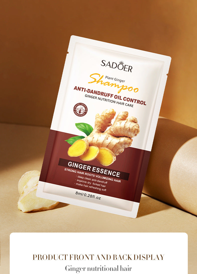 Ginger Shampoo Sachet SADOER Moisturizing, Smooth, Deep Cleansing, Portable Pack, Cross-Border Foreign Trade Wholesale - 图片 21