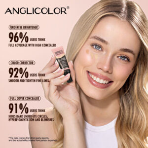 Bestselling Concealer Liquid Covers Facial Acne Marks, Blemishes, Spots, Dark Circles, Non-Cakey, Smooth Application, Concealing and Brightening Liquid