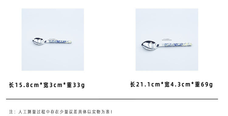 Marble Handle Western Tableware Set ABS Butter Fork Spoon Clip Handle Cheese Knife Dessert Chopsticks Spoon Fork - 图片 34