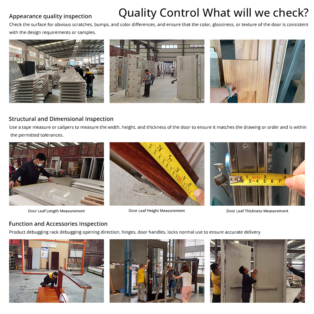 Cheap European Standard Wooden Doors Interior Modern Fire Rated 60 Minutes Fireproof Door - 图片 4