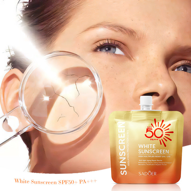 SPF50+Sunscreen30g SADOER Anti-UV Non-Greasy Sunscreen Lotion Cross-Border Wholesale