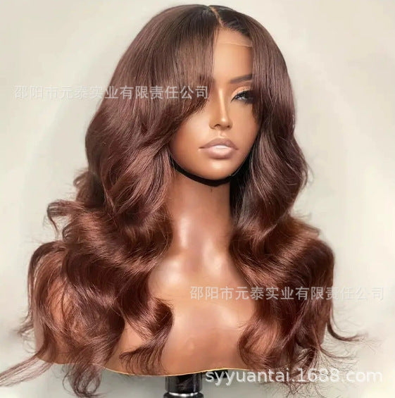 AshHoneyBlondeOmbreColored13x4LaceFrontSyntheticWig Long Curly Hair - 图片 7