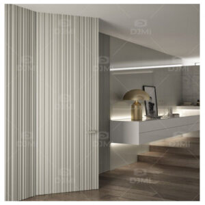 Invisible Flush Mounted High-end Secret Room Wooden Doors Internal Concealed Integrated Frameless Hinged Hidden Door