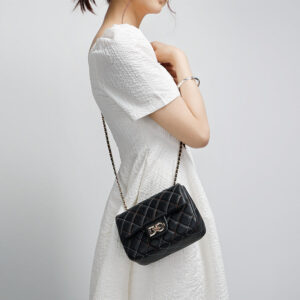 Original Design Quilted Chain Crossbody Bag for Women, Elegant Chanel Style Single Shoulder Bag, Versatile Crossbody Luxury Women's Bag