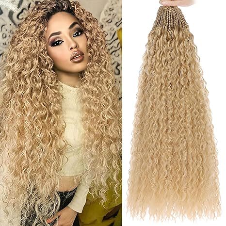 Cross-border European and American Wigs Two-strand Braids Brazilian Small Braids Micro Brazilian Kinky Curly - 图片 7
