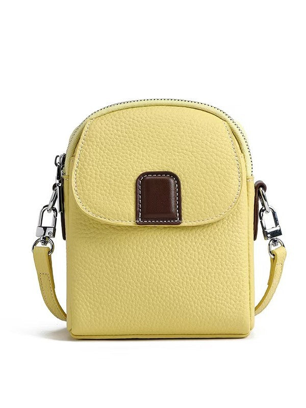 Genuine Leather Phone Bag for Women, Crossbody New Lightweight Bag, Summer Fashion Soft Leather High-End Mini Small Bag - 图片 6