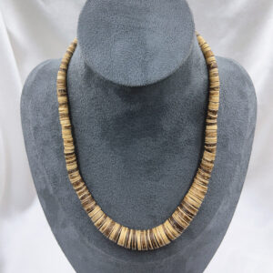 Hot Selling Coconut Shell Wooden Bead Necklace Turquoise Beaded Men's Versatile Accessory Niche Bohemian Collarbone Chain