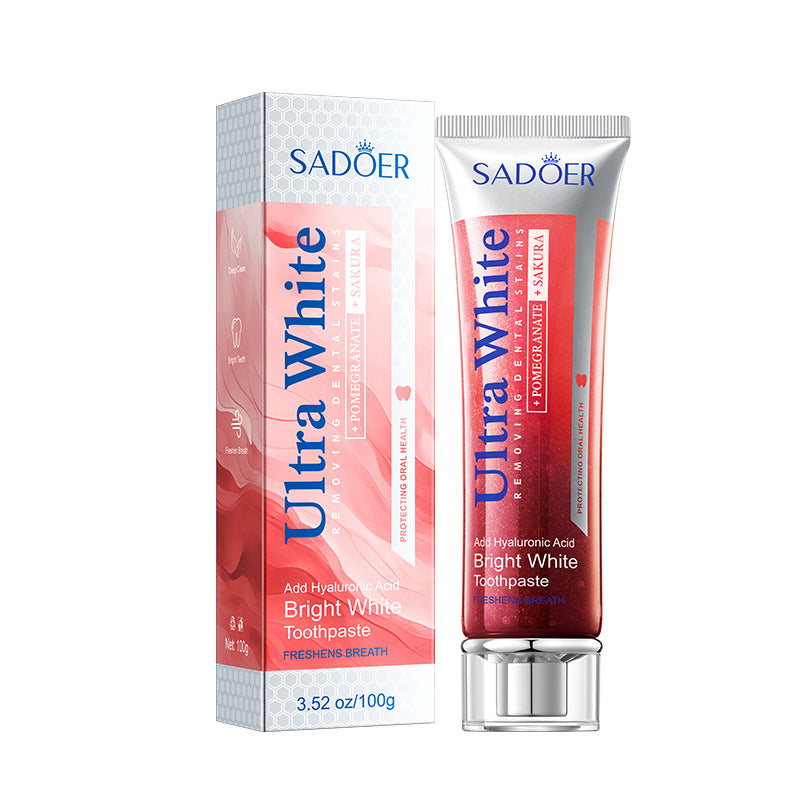 Lemon Mint Whitening Toothpaste SADOER Stain Removal Cleaning Tartar Toothpaste Cross-Border Wholesale - 图片 7