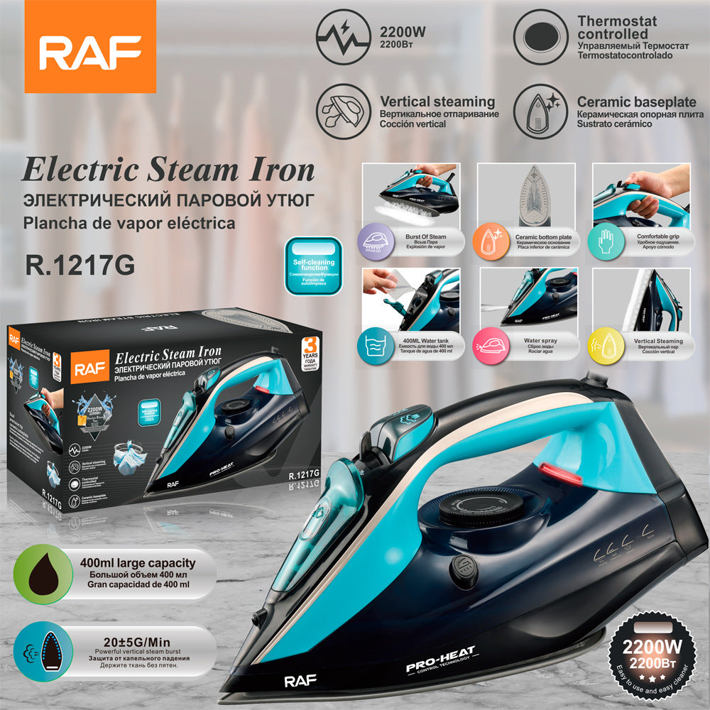 RAF European Standard Household Steam Electric Iron2200W Portable Clothes Ironing Machine Handheld Small1217 - 图片 23