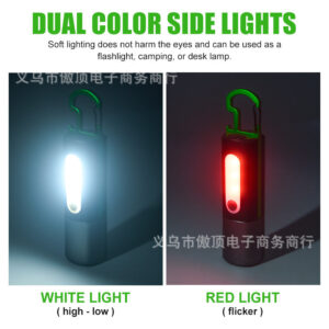 Multifunctional Flashlight Portable Keychain Magnetic Suction Light USB Rechargeable Lighting Work Light LED Sidelight
