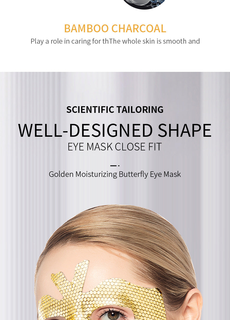 Gold Butterfly Eye Mask SADOER Eyes mask15g Moisturizing and Nourishing Tablets for Cross-Border Wholesale - 图片 17