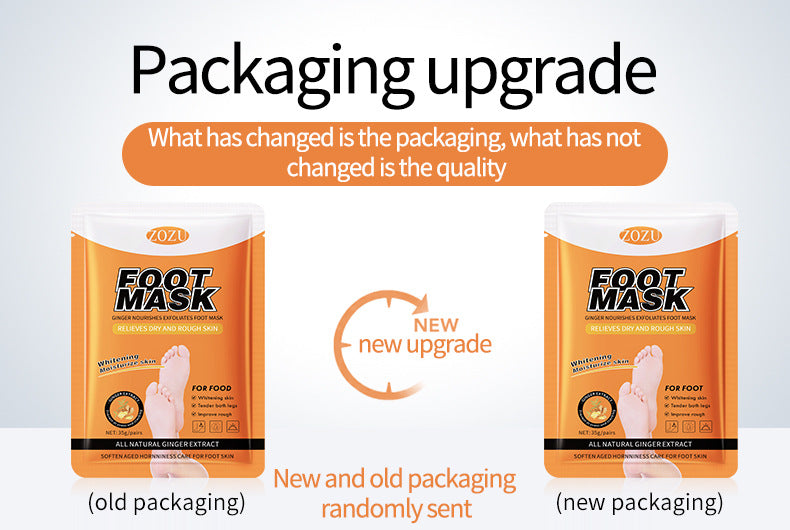 Ginger Foot Mask35g ZOZU Moisturizing, rejuvenating, and nourishing foot mask for cross-border foreign trade wholesale - 图片 7