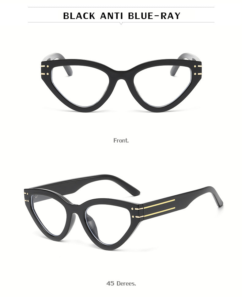 New European and American style personality cat-eye UV protection sunglasses for women ins Small Frame Sunglasses Eyewear Trendy Wholesale - 图片 28