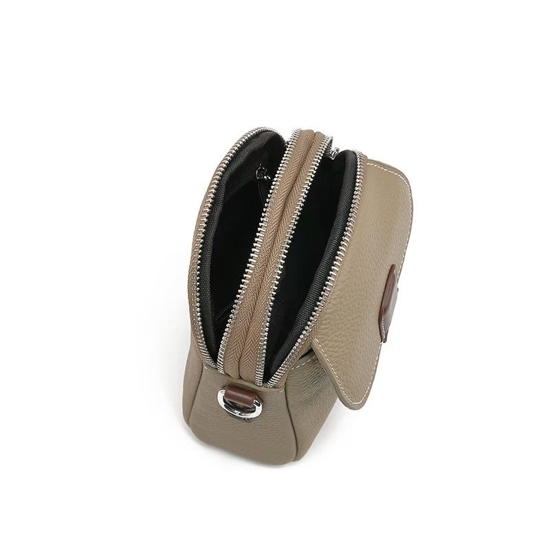 Genuine Leather Phone Bag for Women, Crossbody New Lightweight Bag, Summer Fashion Soft Leather High-End Mini Small Bag - 图片 17