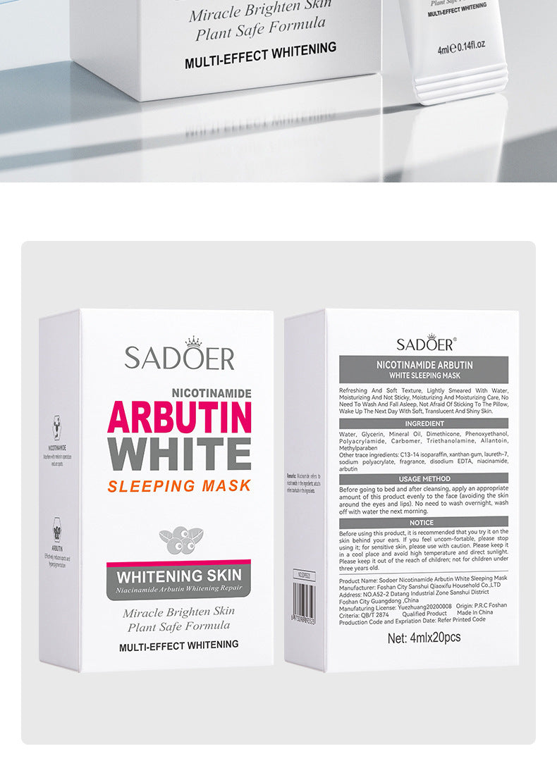 Niacinamide Arbutin Set SADOER Whitening, hydrating, and moisturizing skincare products wholesale - 图片 16
