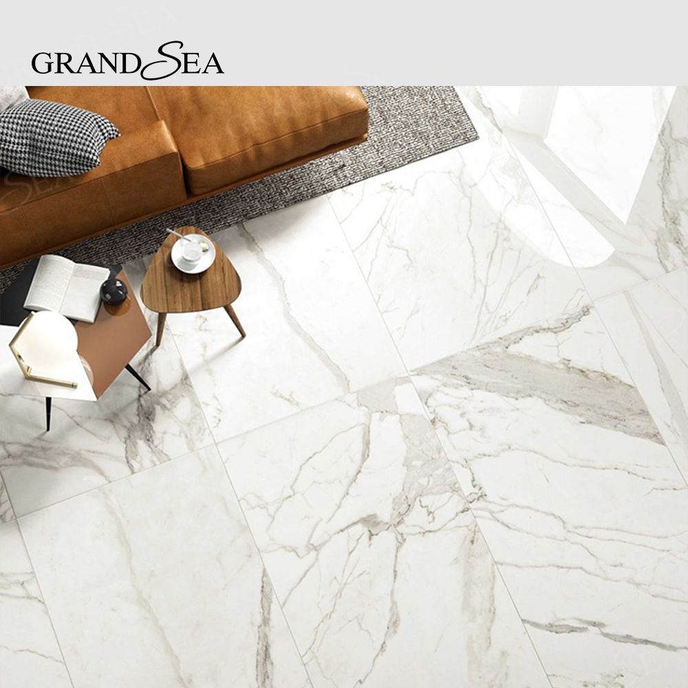 Custom 800x800 Luxury Marble Look Glazed Tile Design Carreaux De Maison Sol Non-slip Wear Resistant Matte Textured Tile - 图片 5