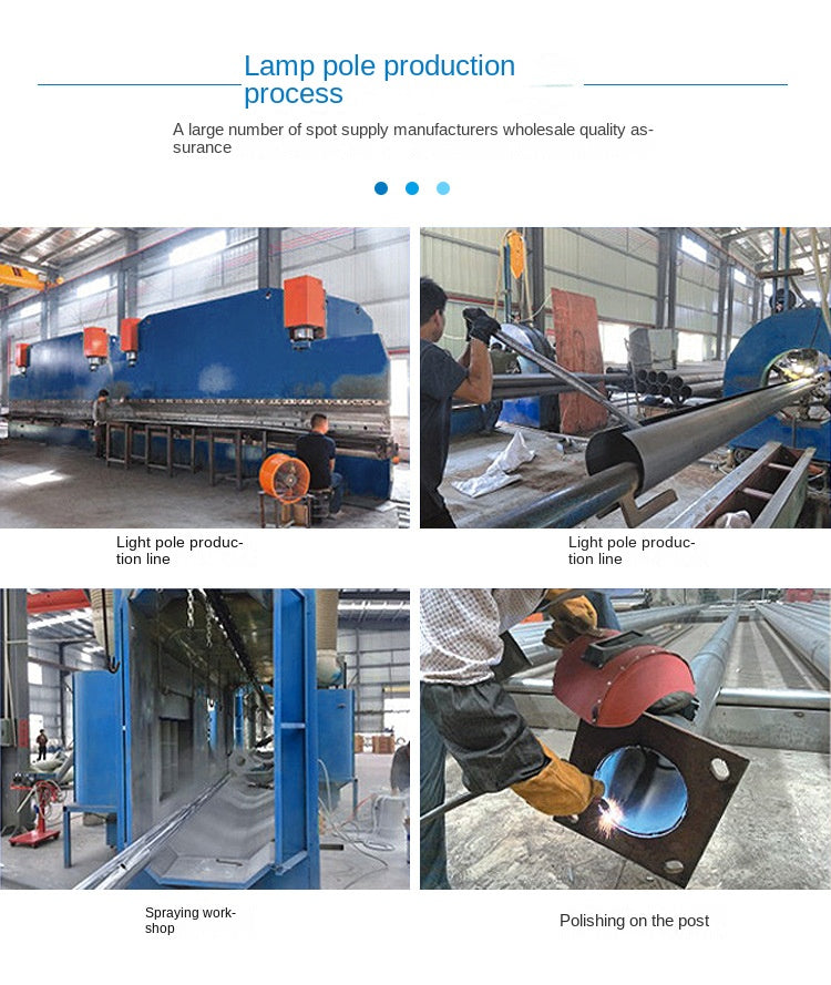 Blast Project Solar Garden Lights Waterproof LED Street Lights for New Rural Factory District IP65 Rating-Wholesale - 图片 31