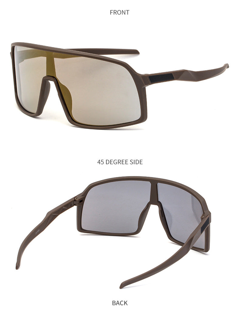 New Colorful Cycling Glasses for Men1998One-piece sunglasses European and American fashion outdoor sports sunglasses - 图片 46