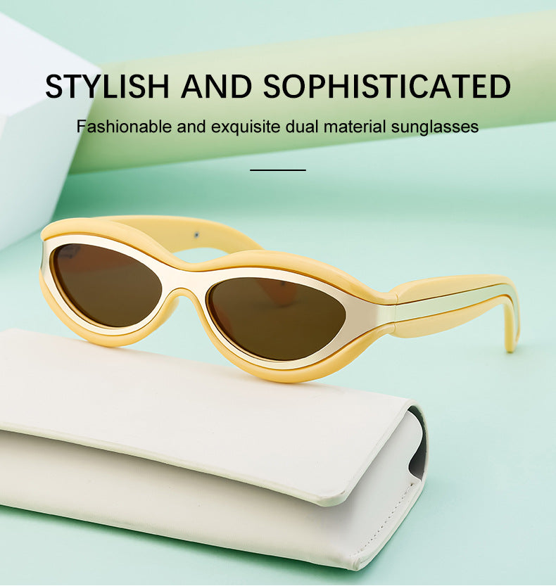 New European and American Y2K Cat Eye Sunglasses for Women Street Style Small Frame Sunglasses for Men Trendy Wholesale sunglasse - 图片 17