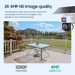 Factory direct sales solar low-power garden camera outdoor alarm surveillance camera40010,000 Pixels