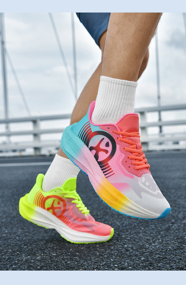 Massk New2025Carbon Plate Popcorn Bottom Running Shoes Men's Marathon Children's Sports Shoes Training Shoes - 图片 19