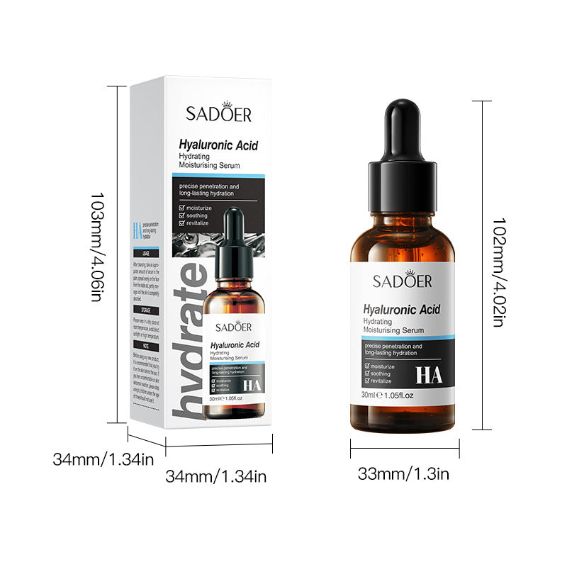 Hyaluronic Acid Hydrating Moisturizing Serum SADOER Skin rejuvenation and moisturizing essence liquid cross-border wholesale - 图片 5