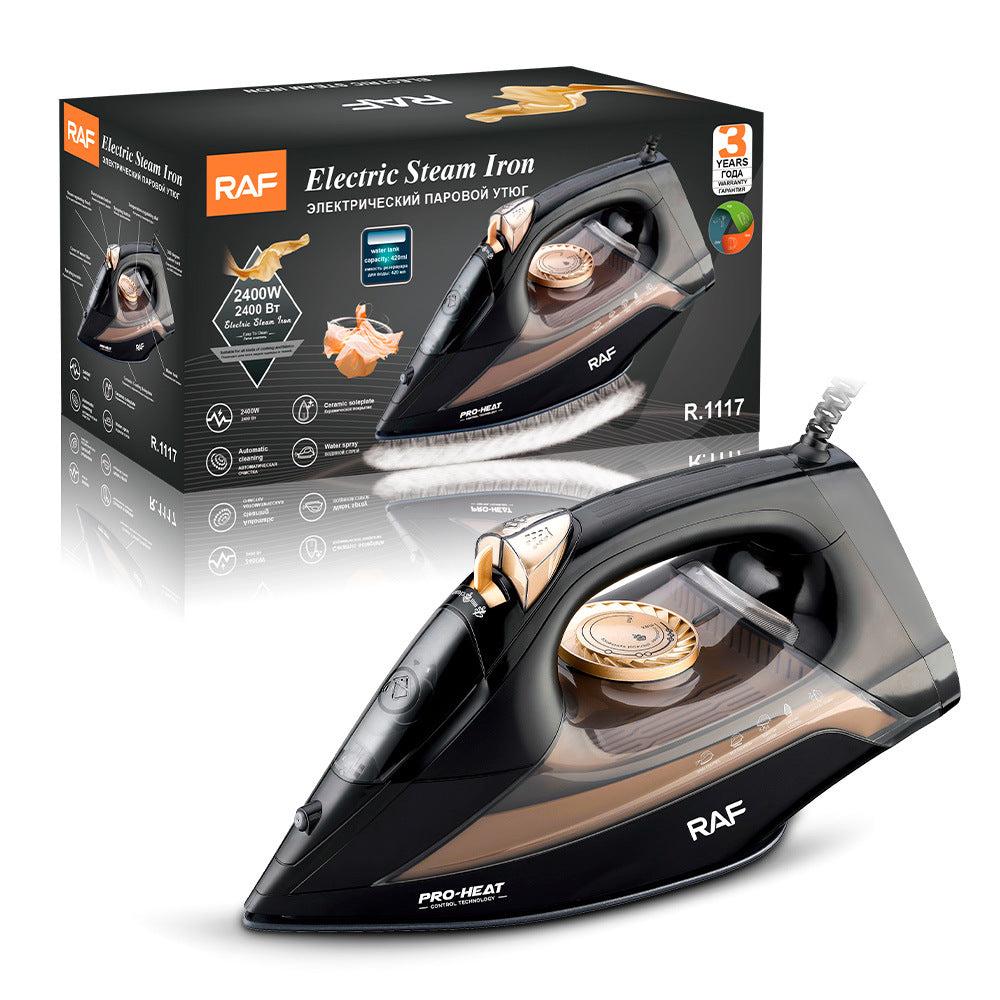 RAF European Standard Steam Iron Portable Ironing Machine Three-speed temperature-adjustable pressure-type high-power electric iron - 图片 11