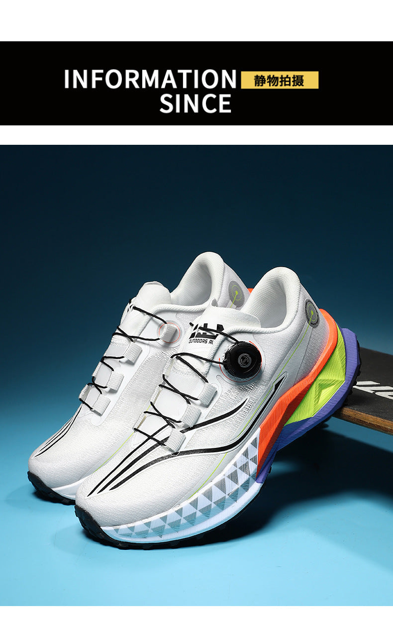 Full Palm Carbon Plate Sports Running Shoes Double Layer Popcorn Outdoor Trail Running Shoes Marathon Men's and Women's Shoes - 图片 51