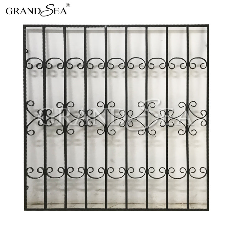 French Wrought Iron Modern Security House Window Grill Security bar - 图片 6