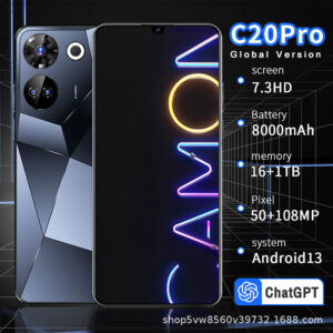 Brand new mobile version European and American version16+1T C20Pro 7.3Ultra-long life battery