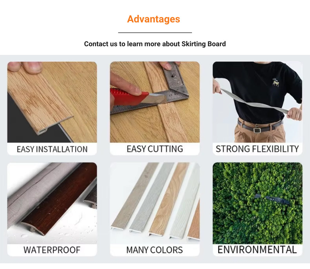 Spc Laminate Floor Skirting Board Accessories - 图片 11