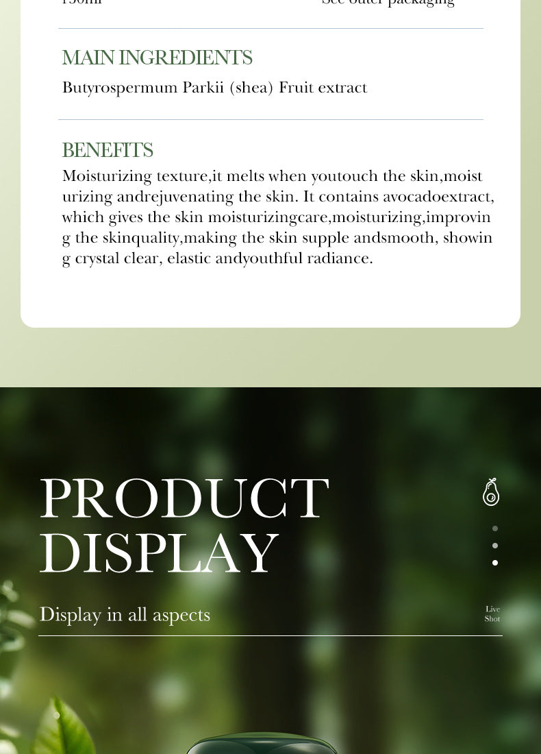 Avocado Skincare Set SADOER Cleansing, moisturizing and moisturizing six-piece set foreign trade wholesale - 图片 47