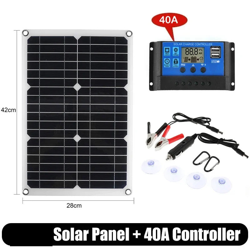 E-commerce 20W Monocrystalline Solar Panel Kit 600W Charger Controller Energy Storage Power Generation System - 图片 10