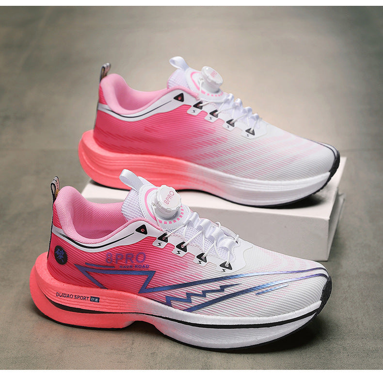 2025New8pro Full Palm Carbon Plate Racing Shock Absorption Running Shoes Men and Women Couples Rotating Buckle Youth Shoes Sports - 图片 37