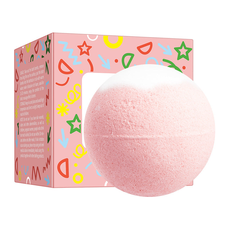 Rose Bath Salt Balls SADOER Deep Cleansing Body Universal Bath Ball Cross-Border Foreign Trade Wholesale - 图片 6
