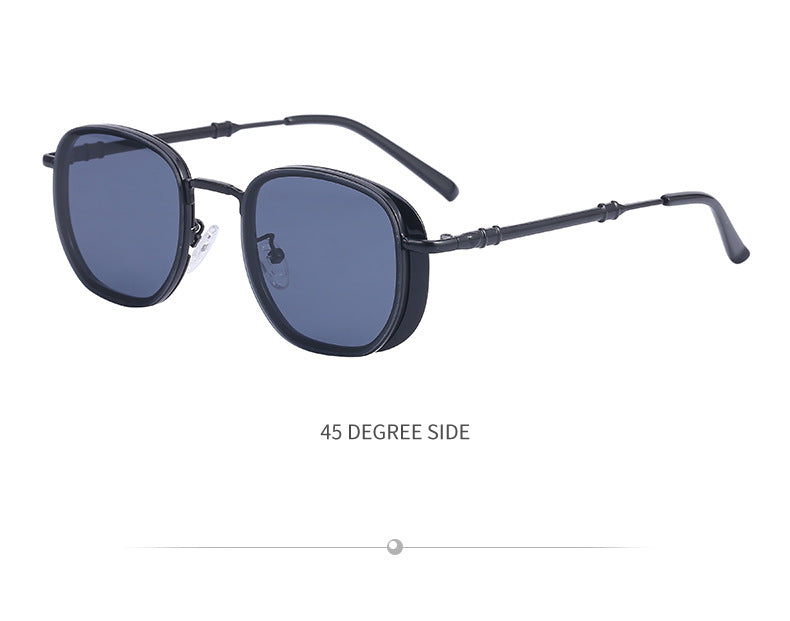 Vintage Steampunk Sunglasses for Men Small Square Frame Sunglasses Trendy Sunglasses Wholesale Driving Glasses shades - 图片 17