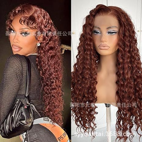 Allove Highlight Ombre Hair Invisible 13x4 Lace Front Wig - 图片 8