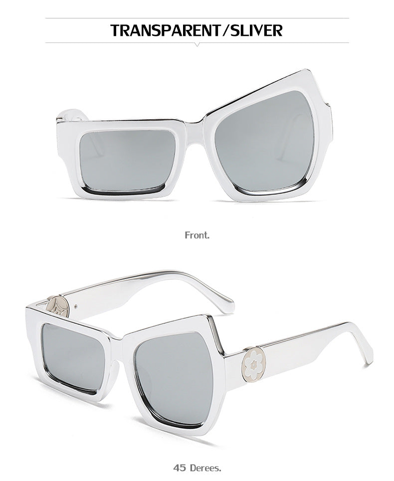 European and American Steampunk Sunglasses Unique Irregular Outdoor Sun Protection Sunglasses for Men High-end Glasses Wholesale - 图片 31